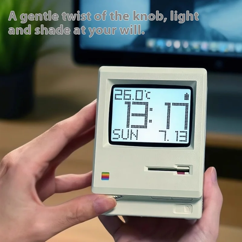 

Новый ретро-будильник 2026: креативный, для студентов, ностальгический, настольный, электронный, мужской, Maclock