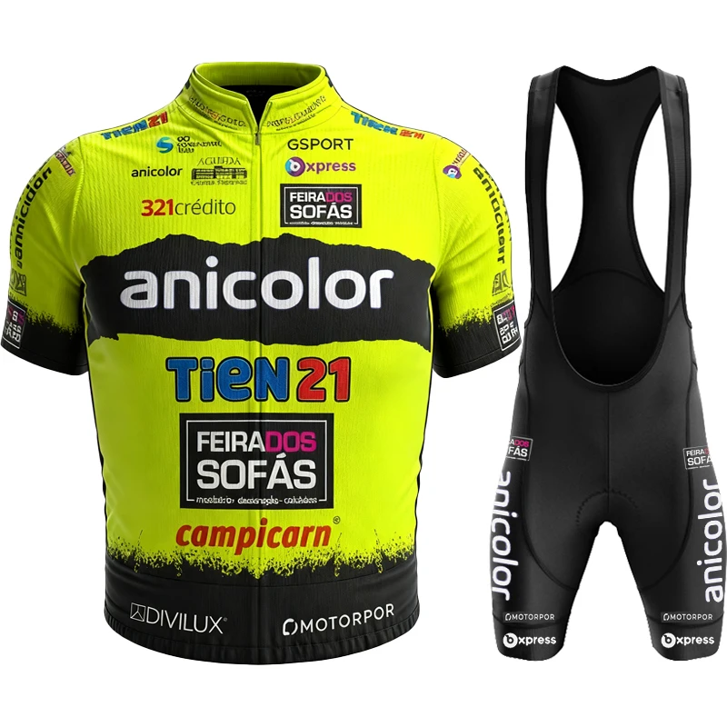 Sports Set Anicolor - Tien21 Cycling Clothing Men Men's Outfit Mountain Bib Cyclist Jacket Pants Man Jerseys Professional Shirt