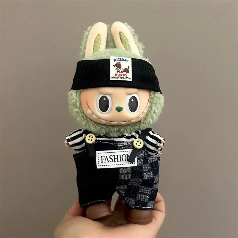 Set di vestiti Labubu Set di vestiti per bambole di peluche da 17 cm Accessori per Labubu (bambola non inclusa)