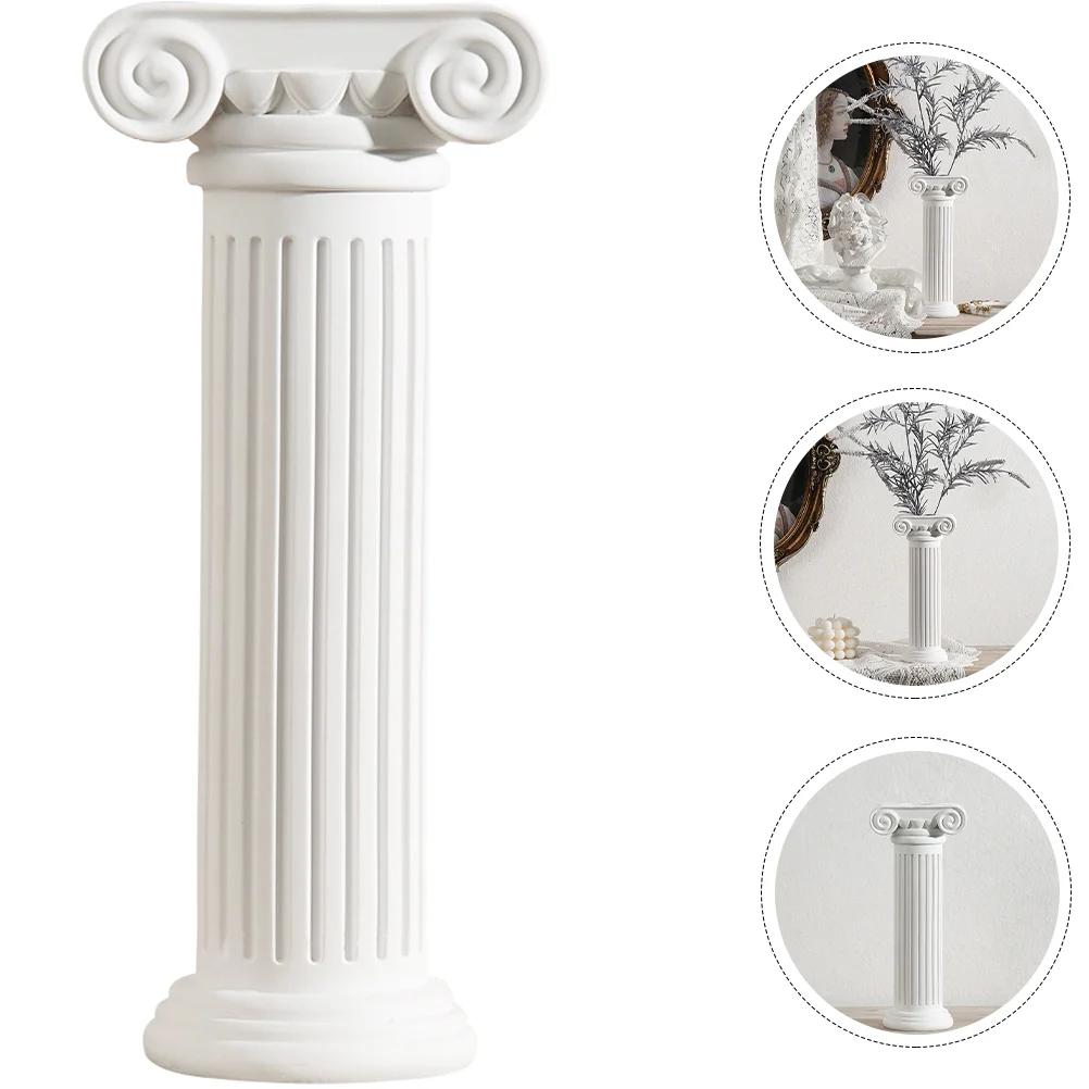 Roman Column Vase Garden Flowerpot Decorative Pillars for Weddings Resin Flowers