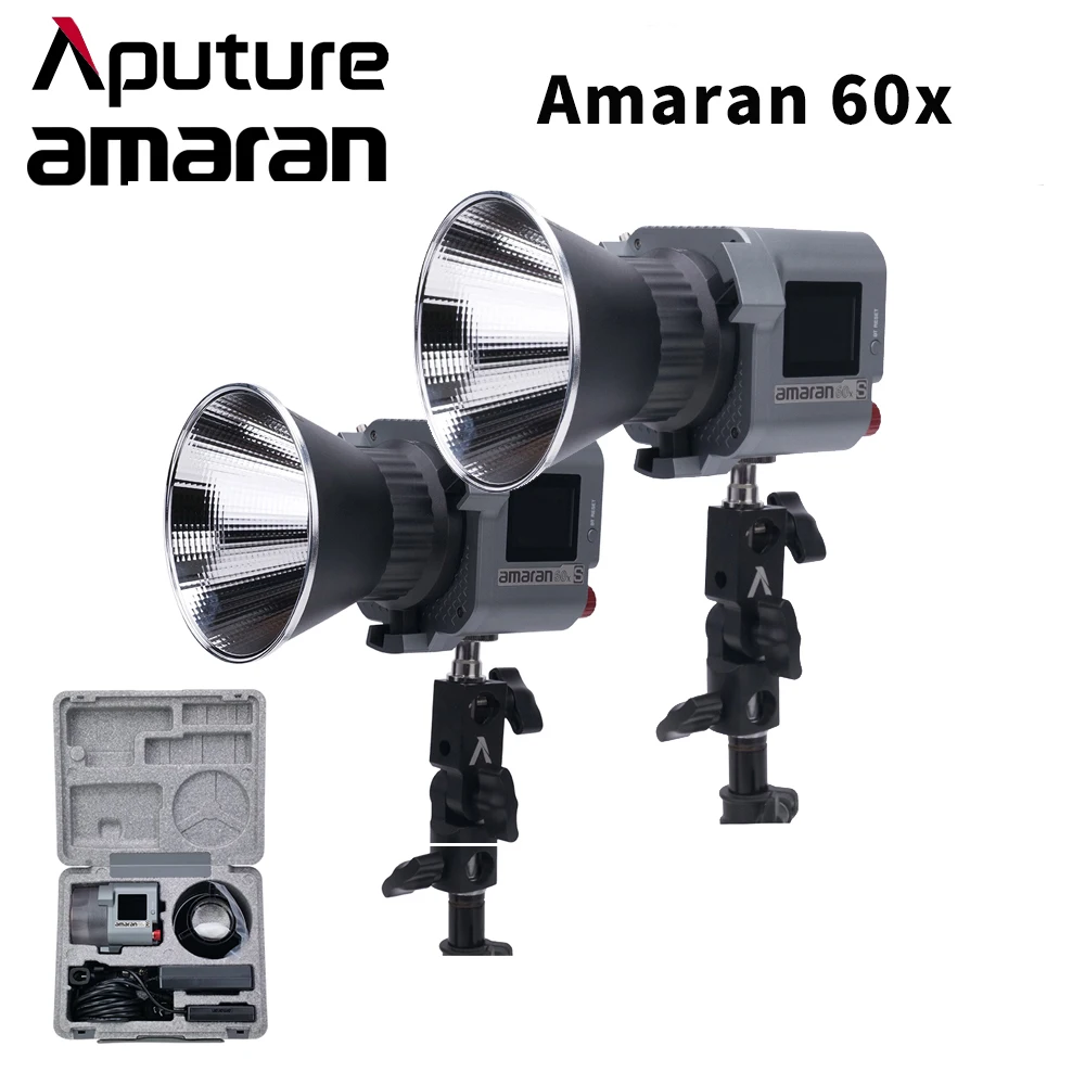 Aputure Amaran COB 60x 60D S Series Bi-Color LED Video Light 65W 5600K CRI≥96 45000 Bluetooth App Control 8 Lighting Effects