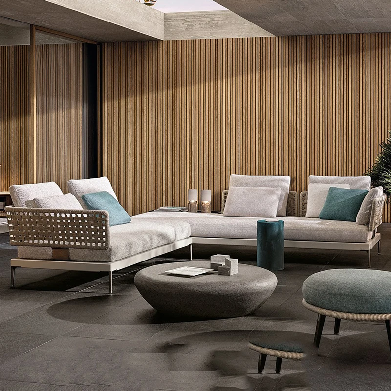 الخشب الشمال حديقة الأثاث مجموعات الشاطئ النسيج حديقة الأثاث مجموعات النسيج الاطفال المتسكعون Garten فناء الأثاث في الهواء الطلق مجموعة #1