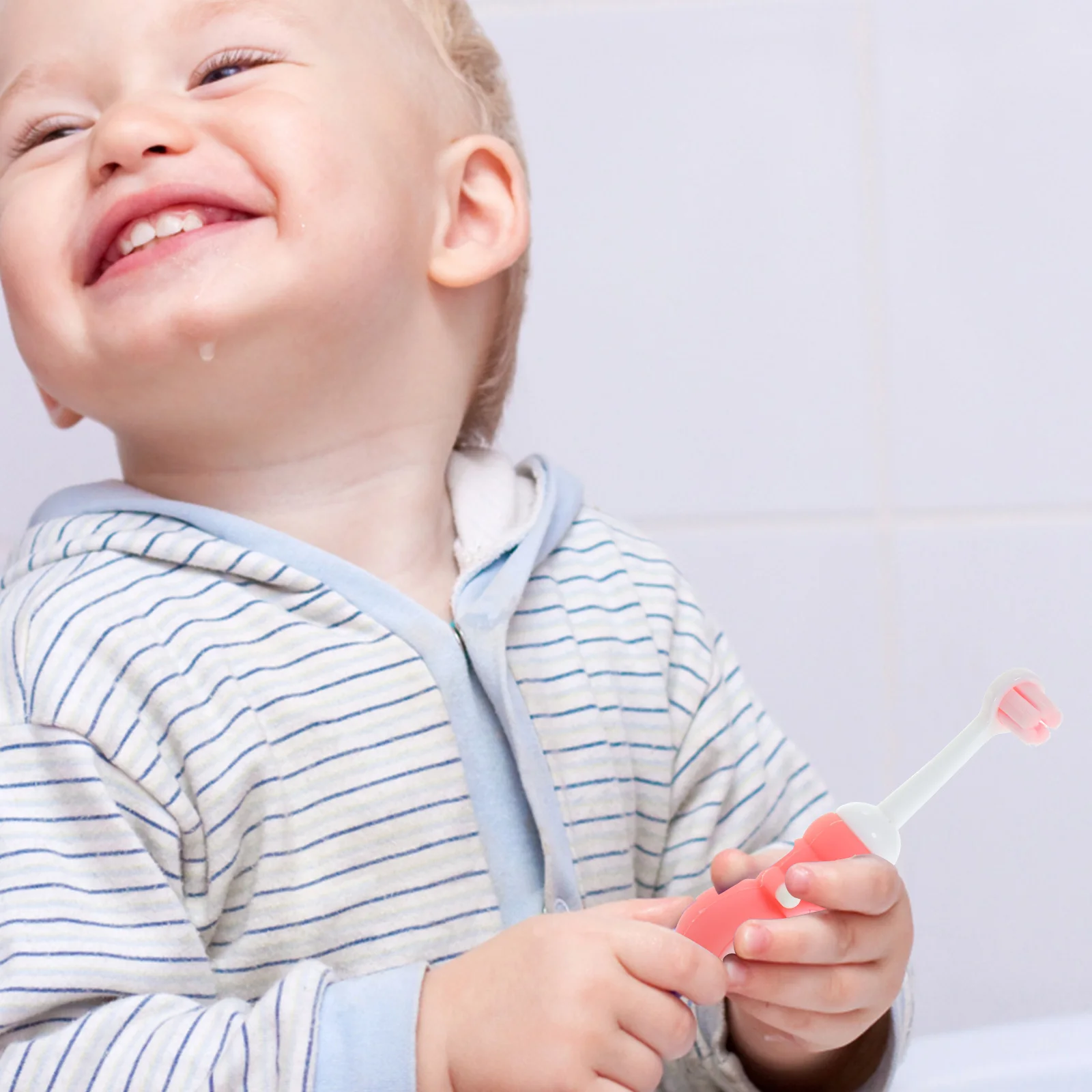 

2Pcs Kids Toothbrush Soft Bristle Bear Shape Comfortable Toddler Teeth Brush Children Oral Care Kids Toothbrushes