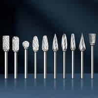 Premium Carbide Tungsten Steel Grinding Head Rotary Burr Set 10pcs milling cutter head wood carving polishing head carving knife