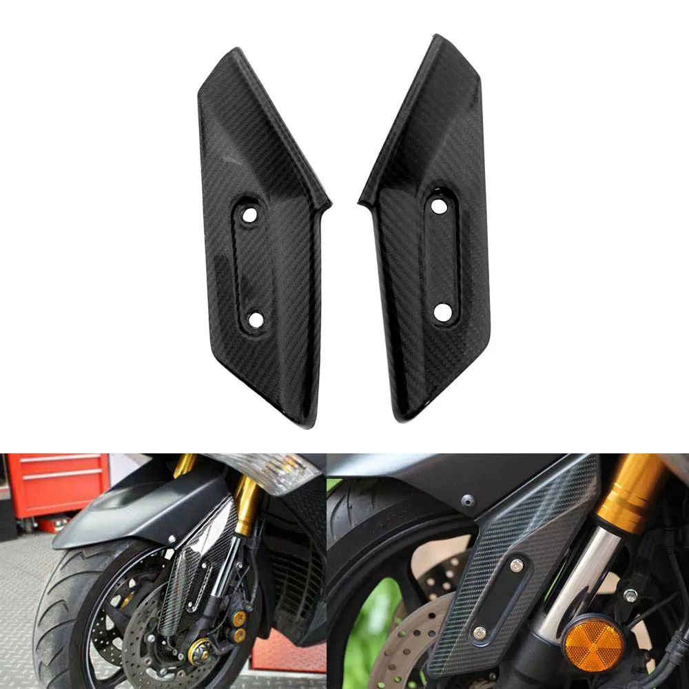 

For Yamaha TMAX 530 560 2015 2016 2017 -2020 2pcs Motorcycle Accessories Real Carbon Fiber Front Fender Side Panel Cover Fairing