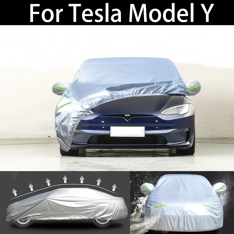 

For Tesla Model Y car Cover Dustproof Outdoor Indoor UV Snow Resistant Sun rain Protection waterproof hail cover for car