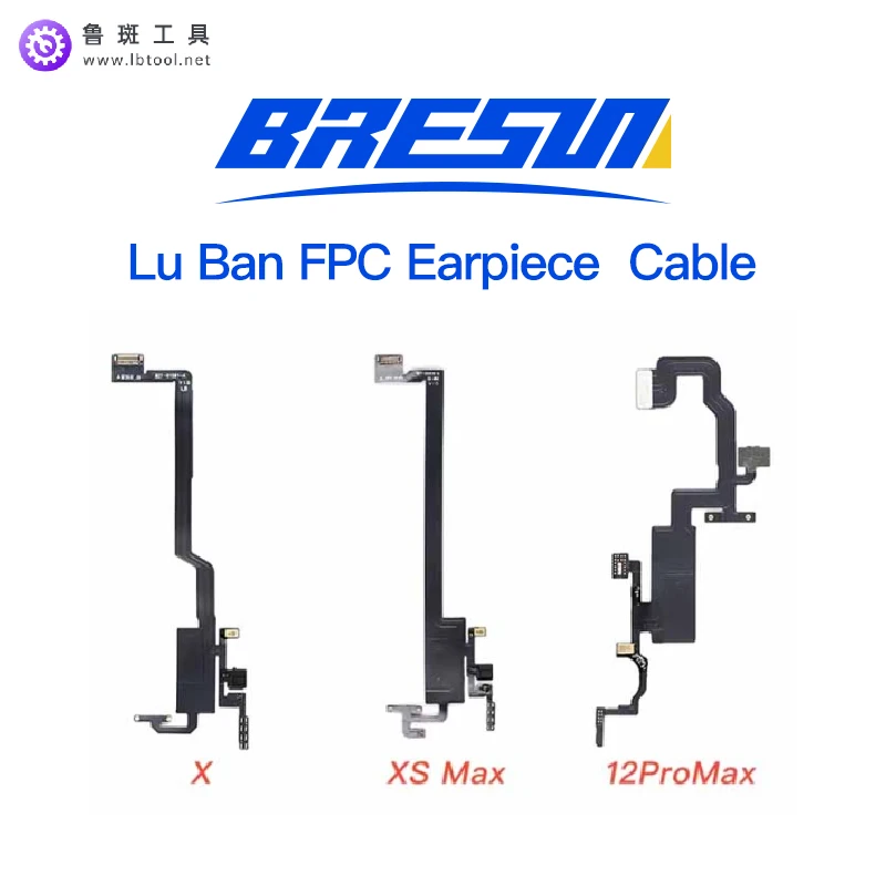 Luban Earpiece Empty Cable Earphone Speaker Flex Cable for iPhone X XS 11 12 13 14 15 Pro max Repair Face Recognition function