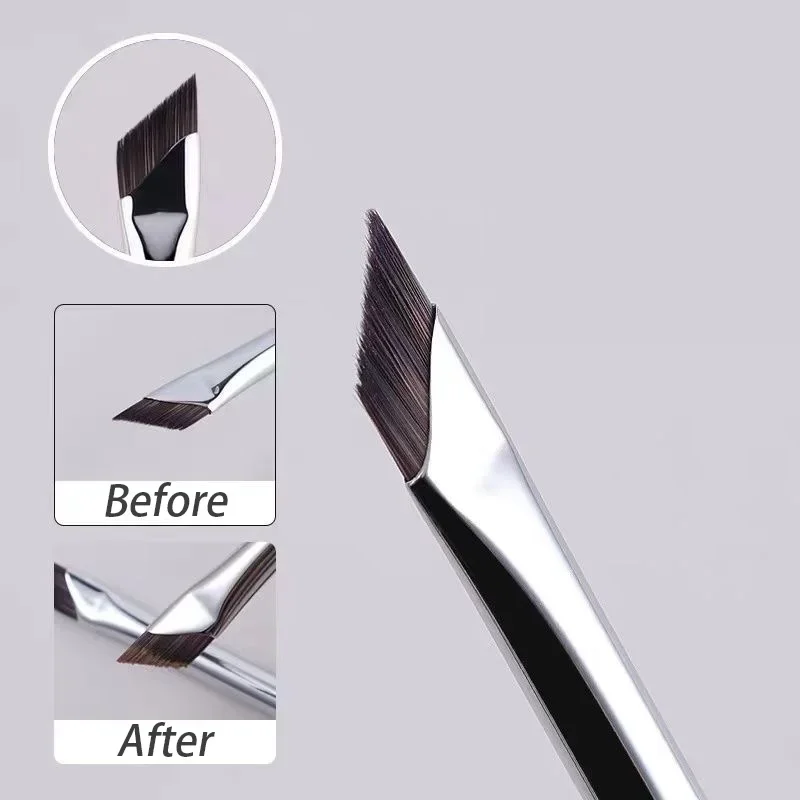 Precise Detail Upgrade Blade Brush: Ultra Thin Fine Angle Flat Brush for Eyeliner, Eyebrows & Under The Eyes