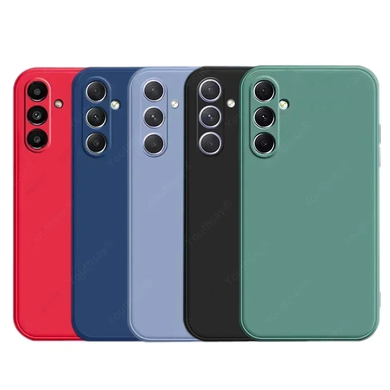 Funda para Samsung Galaxy S23 FE, carcasa de silicona líquida, TPU suave, S24