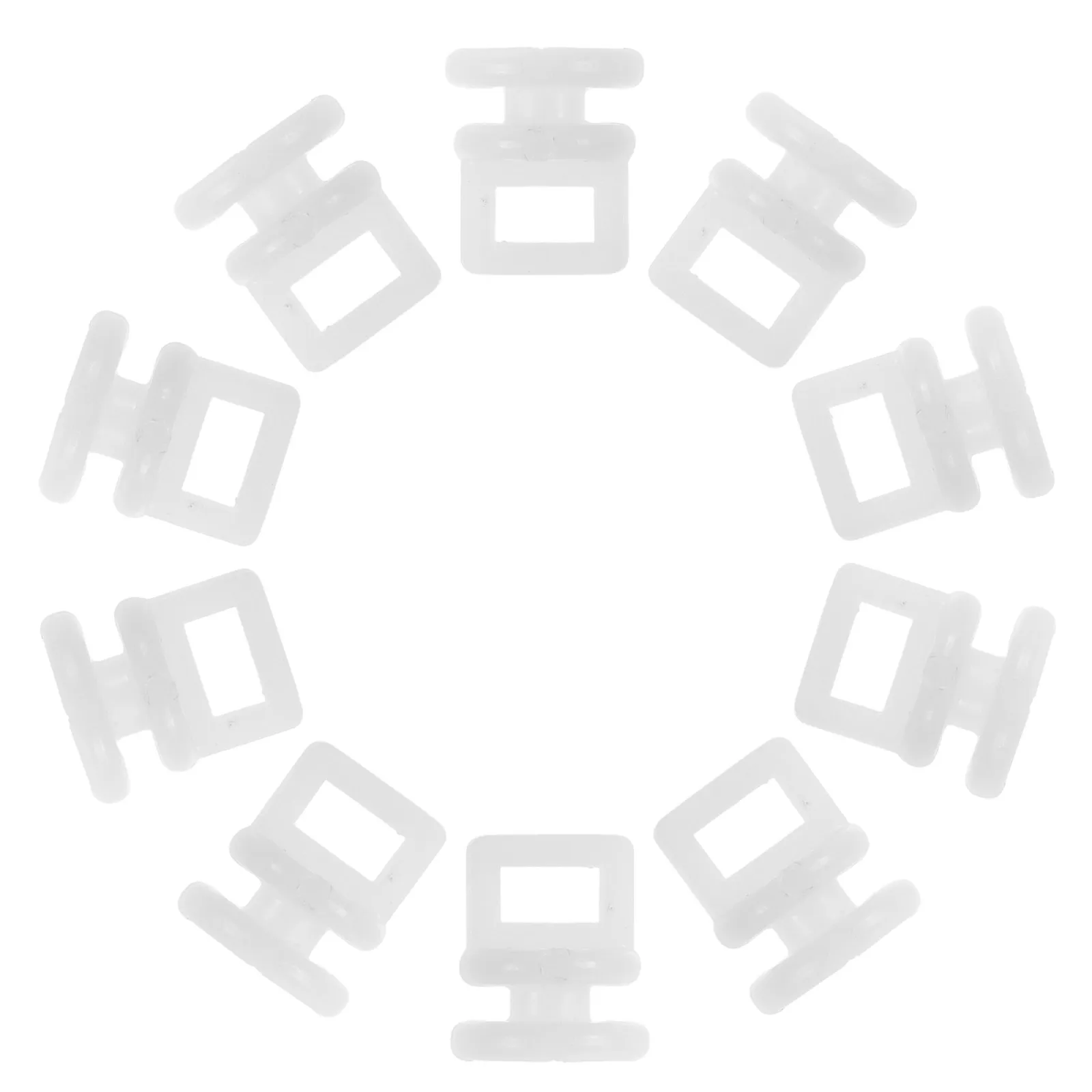 

200Pcs Curtain Track Pulley Hooks Plastic Gliders Heavy Duty Sliding Rail Track Accessories for Caravan Bus Curtains