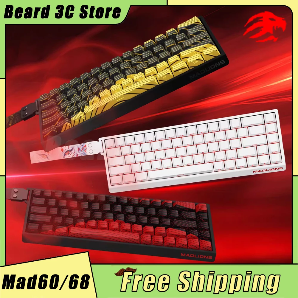 Madcatz HE 기계식 키보드 마그네틱 스위치, Mad60he 유선 게임 키보드, Rgb 래피드 트리거, Madlions Mad60