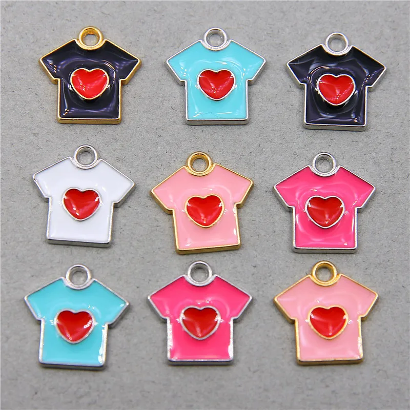 6Pcs Whale Airplane Rainbow Clothes Enamel Charms For Jewelry Accessories DIY Handmade Crafts Necklaces Pendants Earrings Making