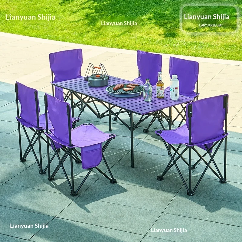 Table de camping couleur macaron, portable et pliable, pour pique-nique, pêche, voyage, marchés US et UE, table d'extérieur, table de camping