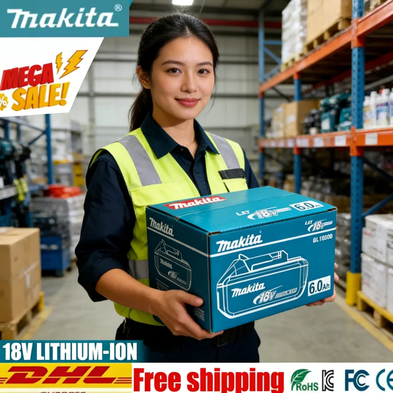 

100% original Makita battery 18V rechargeable battery replacing Makita BL1830BL1840BL1850BL1860B power tool battery