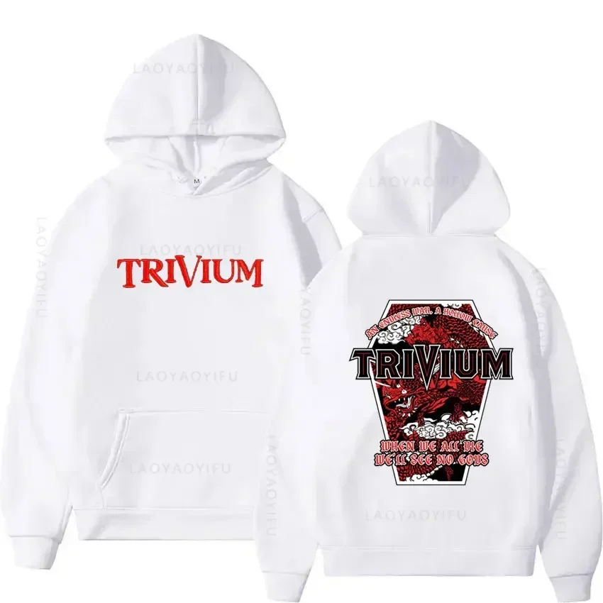 حار بيع Trivium موضوع مقنعين قميص الرجال هوديس جديد وبلوزات الخريف الملابس هودي هوديي Y2k الجرافيك البلوفرات البلوز