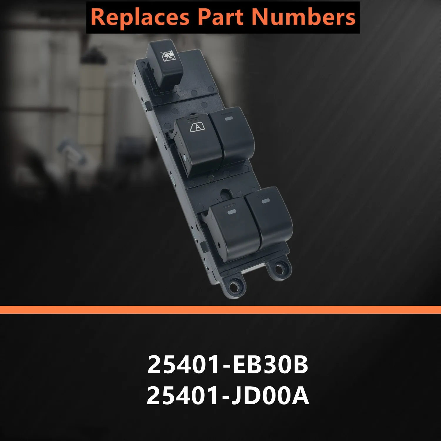 زر مفتاح نافذة كهربائي رئيسي لنيسان نافارا قاشقاي باثفندر 2005-2016 25401-EB30B 25401-JD00A