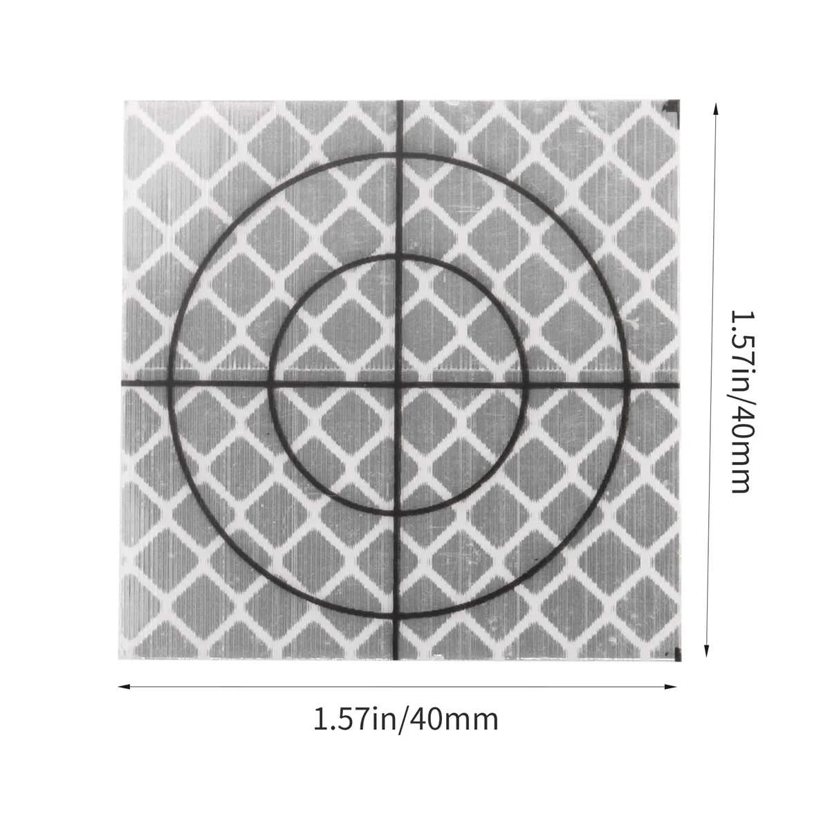 100Pcs Prism Measurement Reflector Sheet Reflective Tape Target Total Station Tunnel Survey 40X40Mm