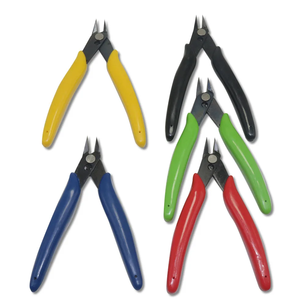 1 pz pinze diagonali lavorazione dei gioielli pinze da taglio piccole manico isolante Super affilato utensili manuali multifunzionali