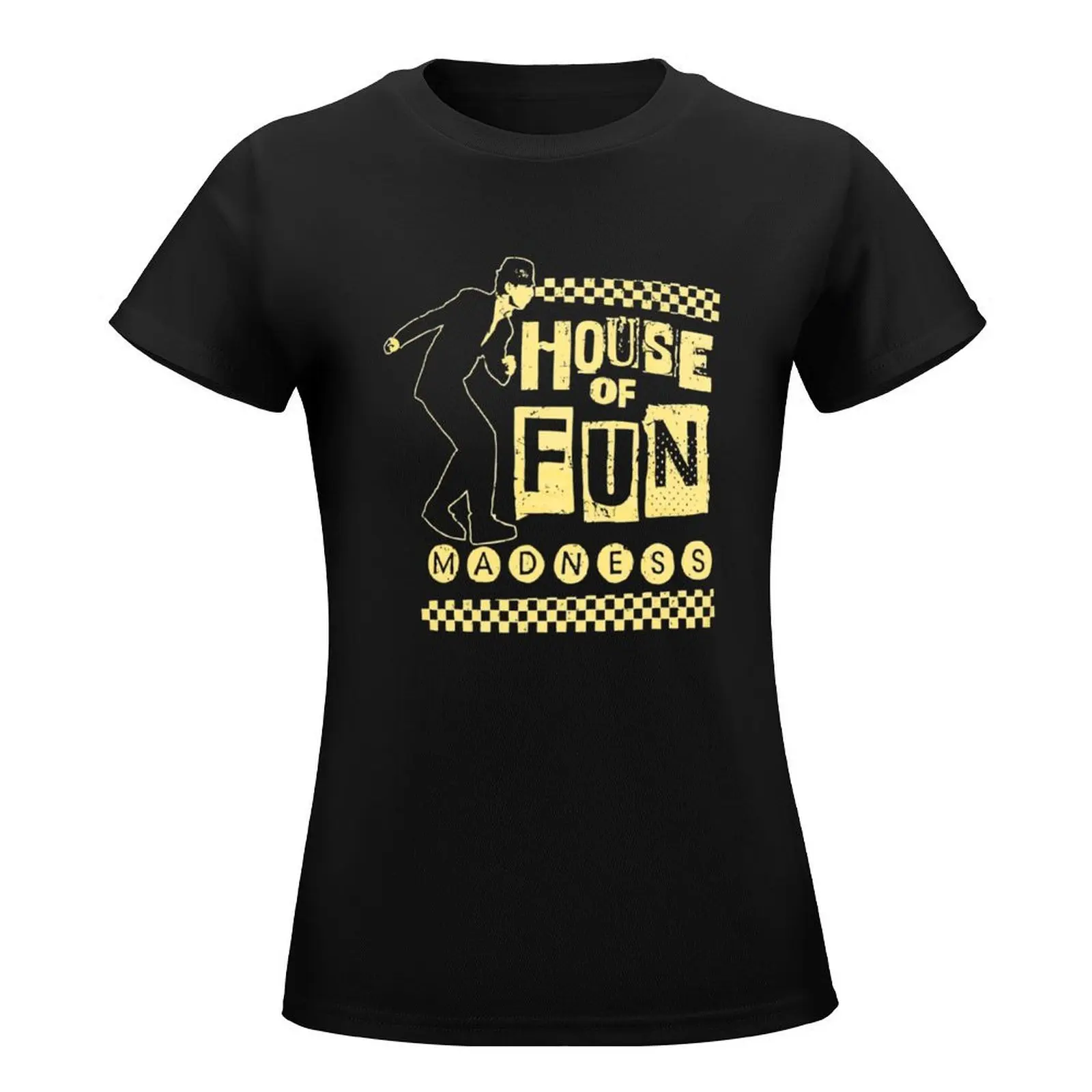 logo Madness-House-of-fun pantomim T-Shirt new edition cute tops plain Women's summer blouses 2024