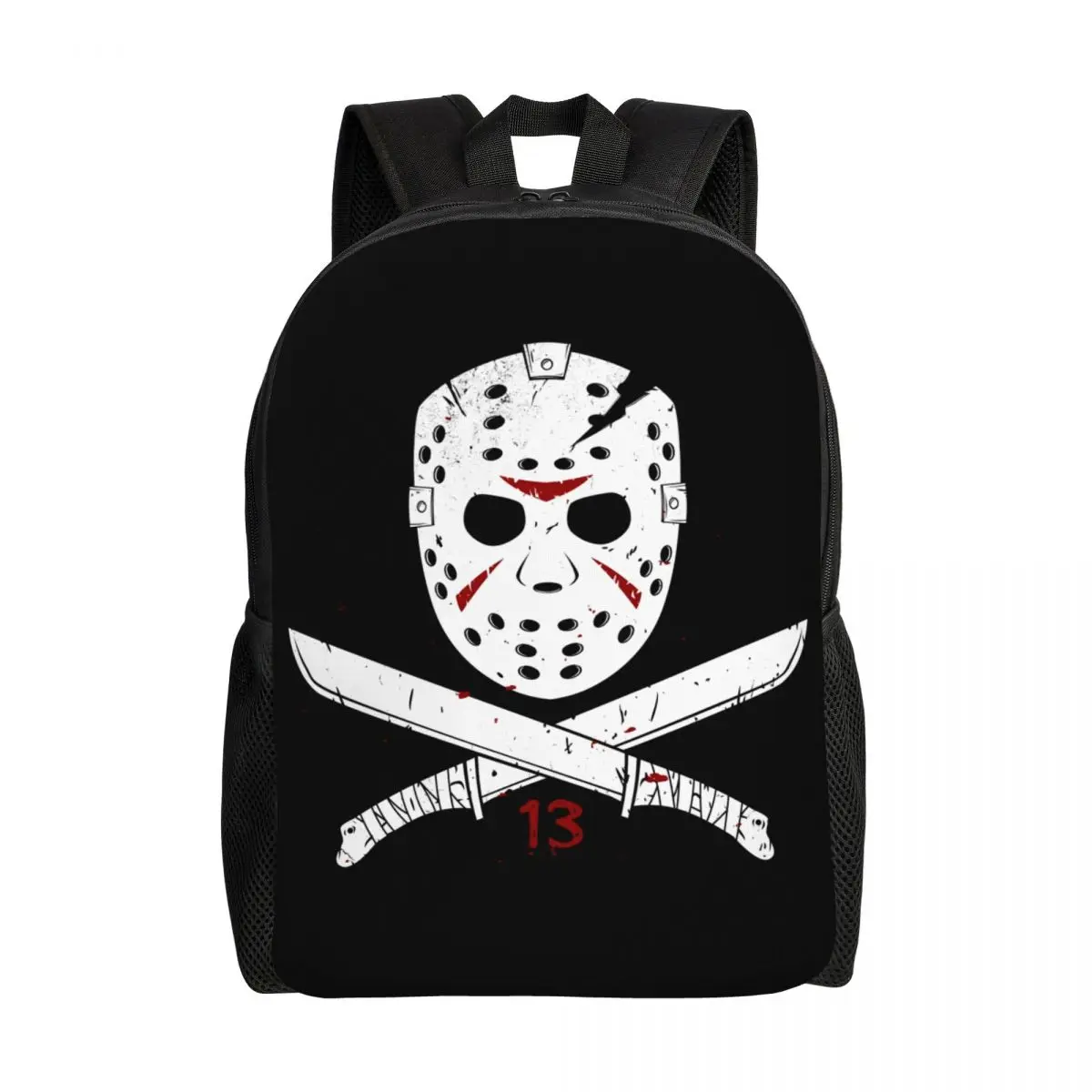 

Horror Movie Character Killer Backpacks for Girls Boys Halloween Film School College Travel Bags Bookbag Fits 15 Inch Laptop