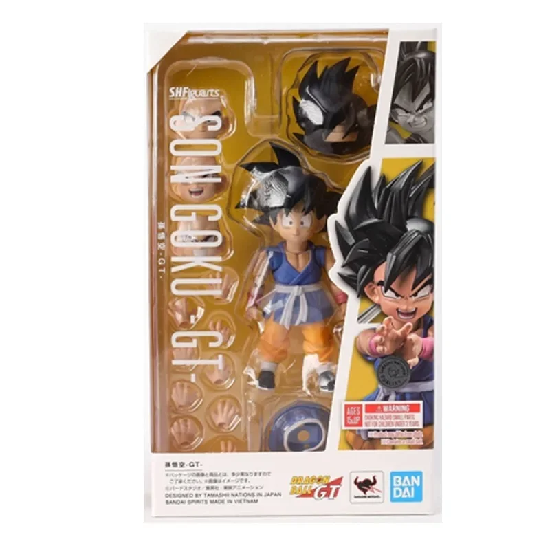 

Bandai Genuine SHF Dragon Ball SON GOKU -GT- Anime Action Figure Collectible Joints Movable Model Toys Ornaments Gift Children
