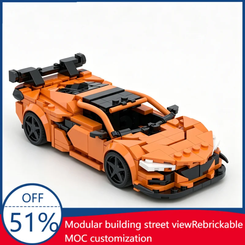 modele-de-voiture-de-sport-orange-corvette-c8-z06-363-pieces-blocs-personnalises-moc-jouet-educatif-a-assembler-soi-meme-pour-enfants-cadeaux-d'anniversaire-pour-garcons