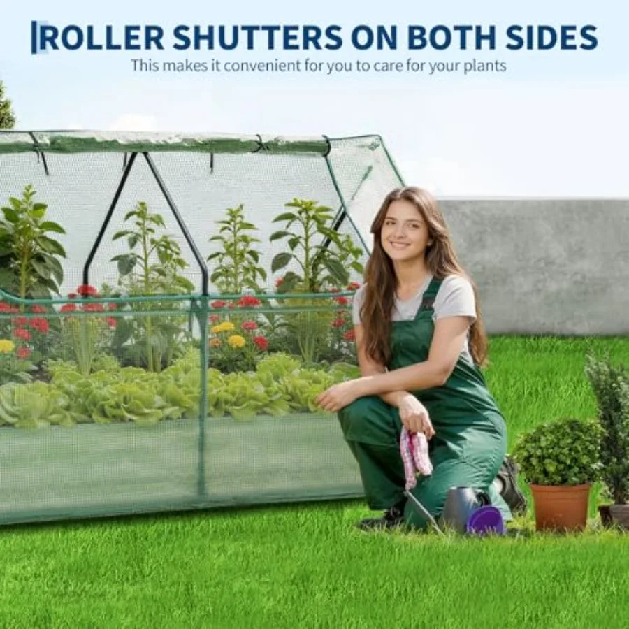 x1 Feet Raised Garden Bed with PE Cover and Self-Watering System view 3