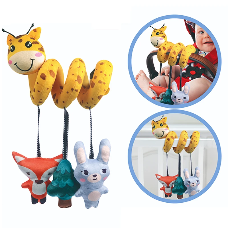 جديد لينة سرير الرضع سرير عربة لعبة دوامة لعبة طفل لحديثي الولادة مقعد السيارة التعليمية خشخيشات منشفة أطفال بيبي اللعب 0-36 شهرا #1