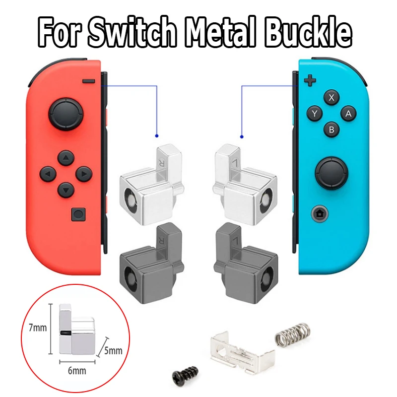 

For Nintendo Switch Metal Buckles For NS Lock Buckles Snap Track Buckles For Nintendo Switch JoyCon Repair Parts Accessories