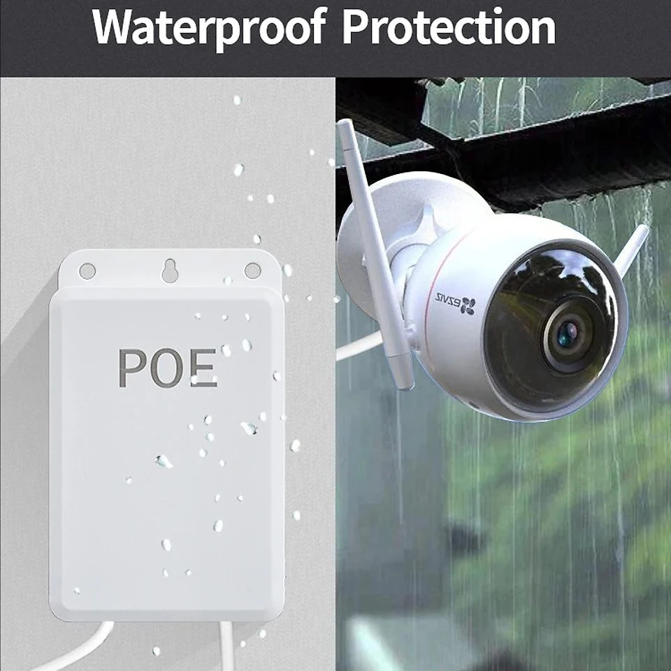 Novo repetidor PoE à prova d'água 1 em 2/4 saídas - extensor para CCTV externo, adaptador PoE de 2/4 portas, IEEE 802.3af/at
