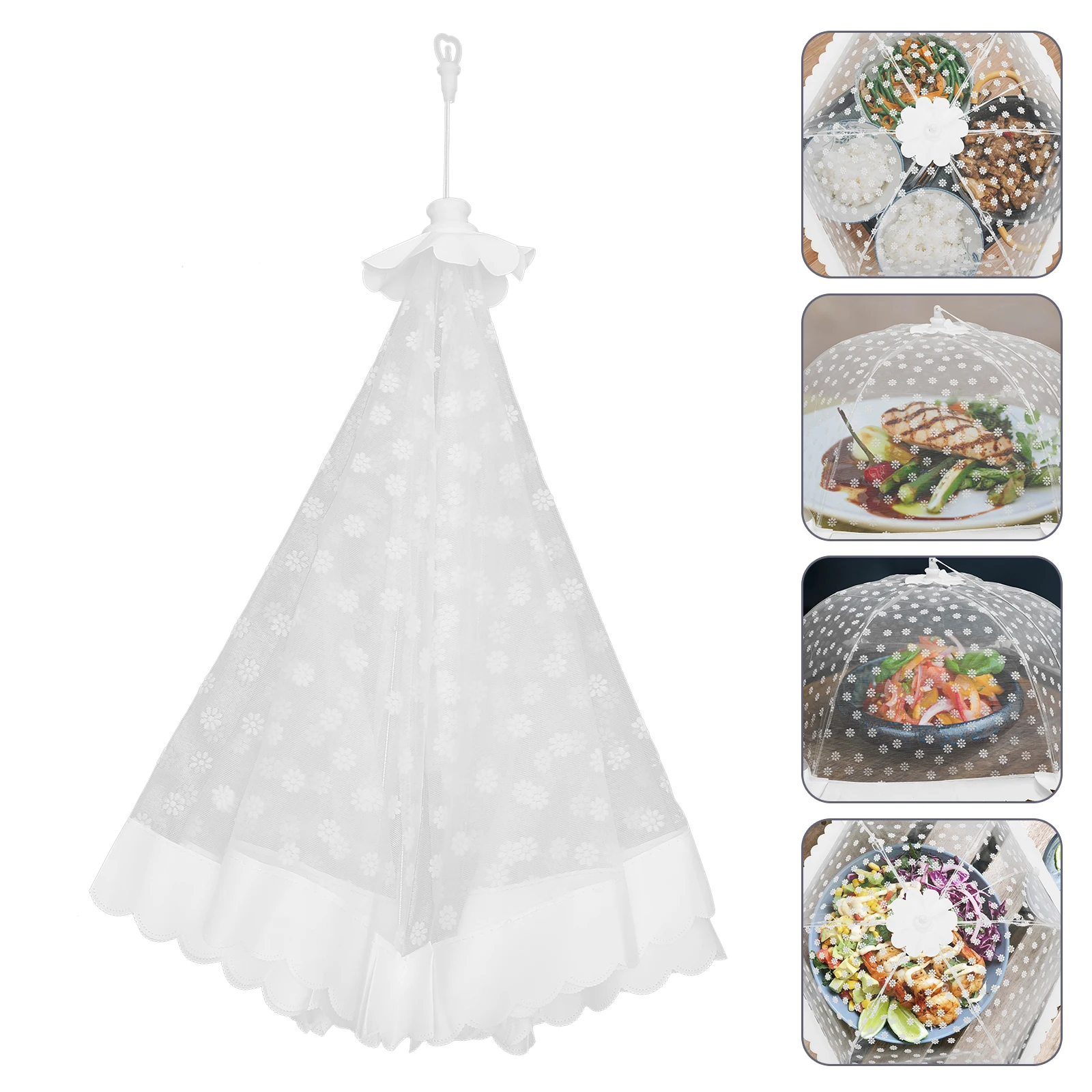 

Cover Anti-Mosquito Fly Dust Proof Mesh Cover For Food Protection Home Kitchen Supplies Foldable Food Tent Dishes Protector