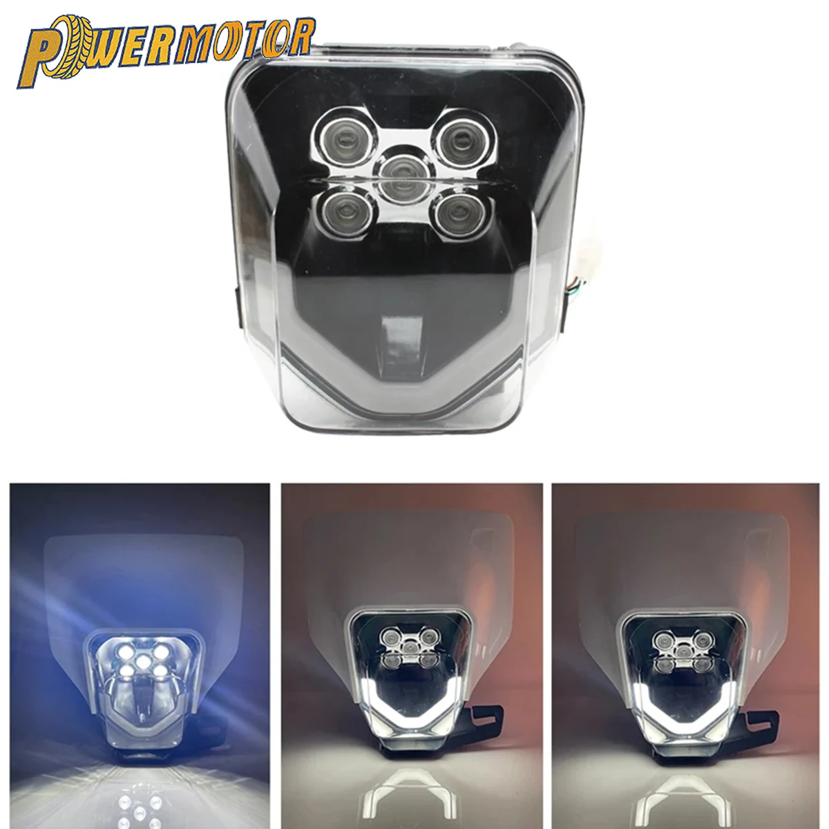 

For Husqvarna Motorcycle Headlight Plate LED 2012 To 2023 TE TC FE FC 125 200 300 400 450 500 Dirt Bike Motocross HeadLamp DRL