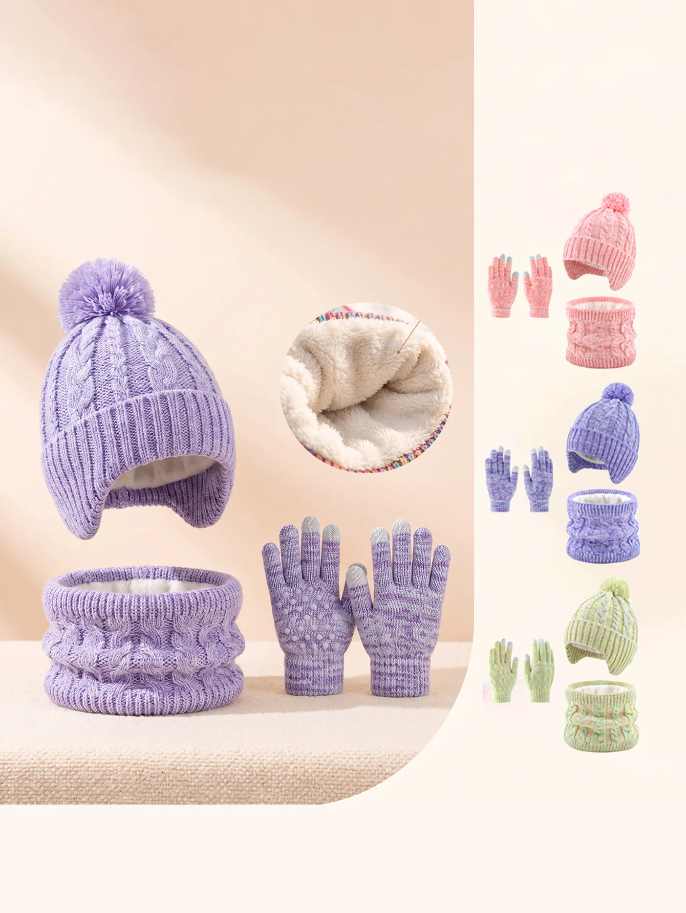 set-3-pezzi-cappello-sciarpa-e-guanti-invernali-caldi-per-bambini-design-a-maglia-con-pompon-e-paraorecchie-touchscreen-antivento-per-le-giornate-fredde