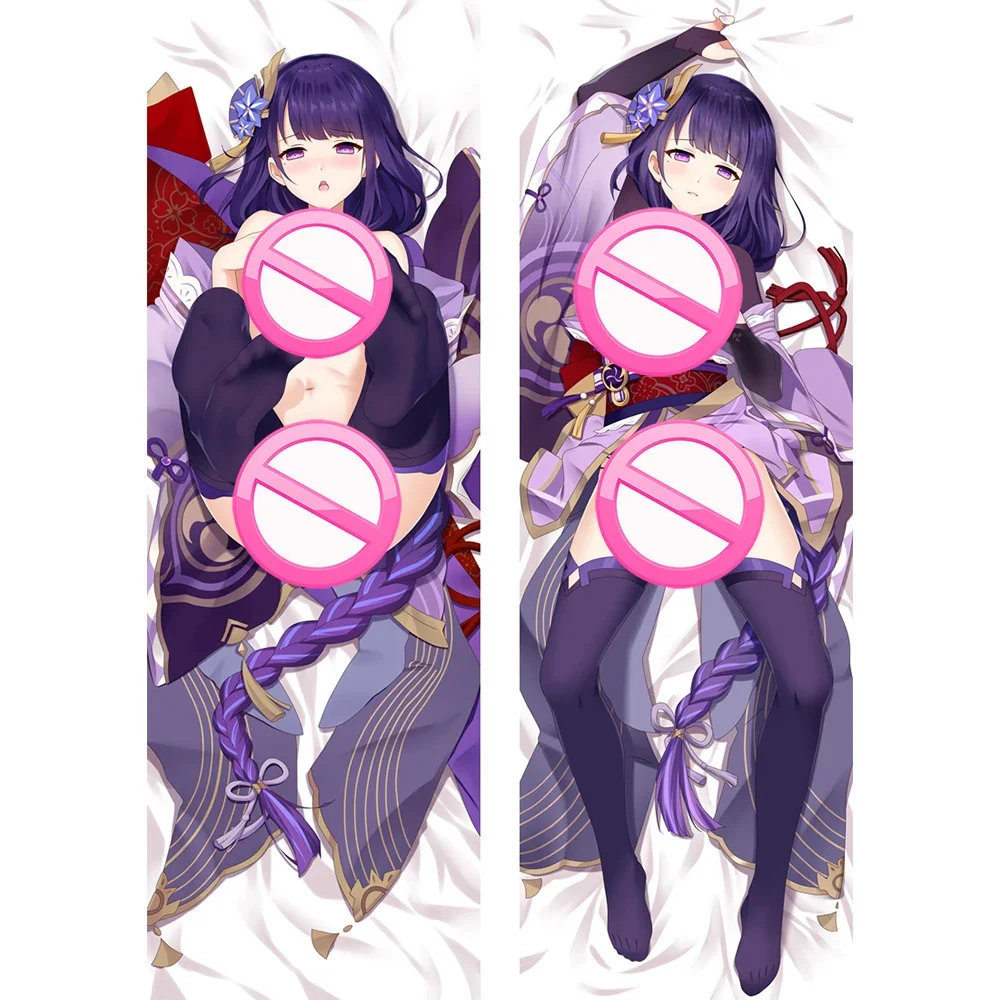 

180CM Genshin Impact Raiden Shogun Dakimakura Hugging Body Pillow Case Custom Soft Bedding Cushions Anime Pillowcase Otaku Gifts