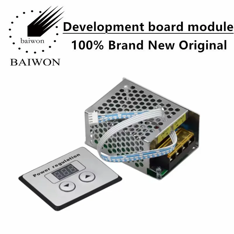 4000W thyristor high-power electronic digital voltage regulator, CNC, dimming, speed regulation, temperature regulation
