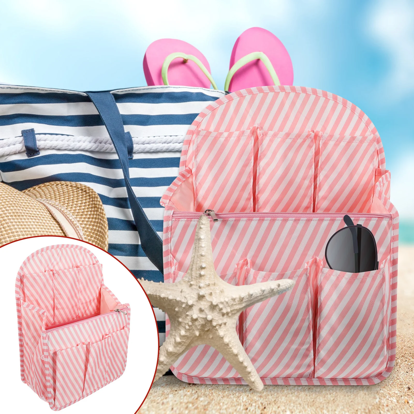 منظم حقيبة الظهر عالي الجودة يُدرج نسيج نايلون سميك لحقائب اليد والمحافظ والكتب ومنظمات حقيبة الظهر