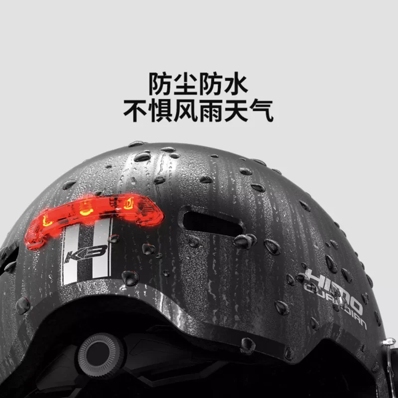 الأصلي Youpin HIMO K3 ركوب خوذة فلاش خوذة أمان (57-61 سنتيمتر) مع أضواء تحذير ليلية سميكة نظارات عالية الوضوح