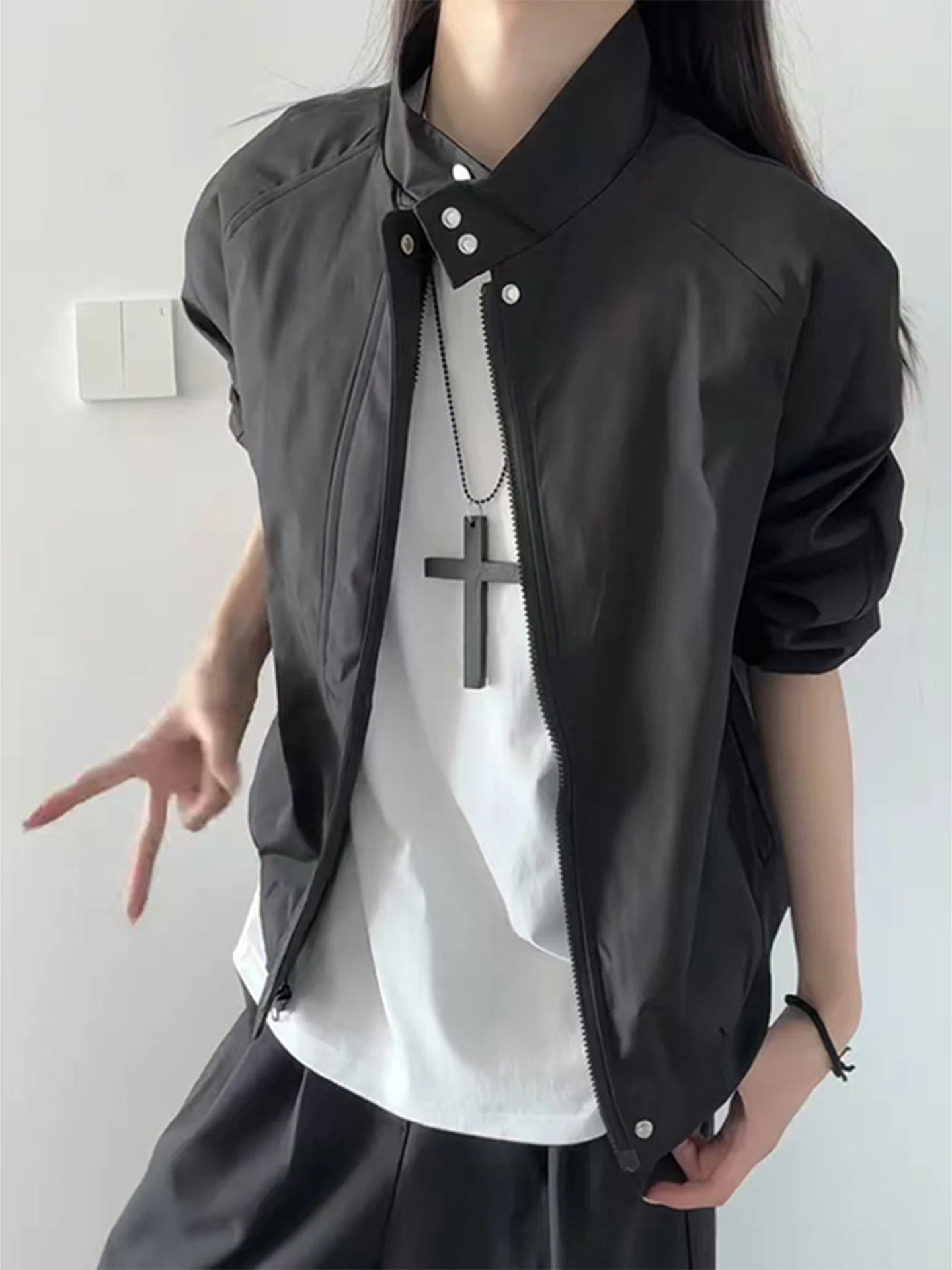 

Мужская ветровка Harrington Collar Pilot Jaet, осенняя, американского стиля, премиум-класса, для активного отдыха, ветрозащитная, повседневная, свободного кроя, на молнии