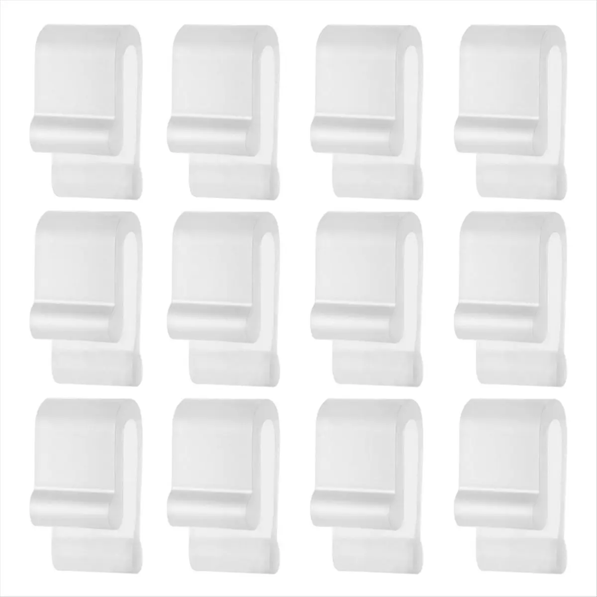 ETRT 12pcs Dutch Oven Lid Protector Clips,Silicone Cookware Protector Clips Pot Lid Flexible Bumpers Lifter Accessories White