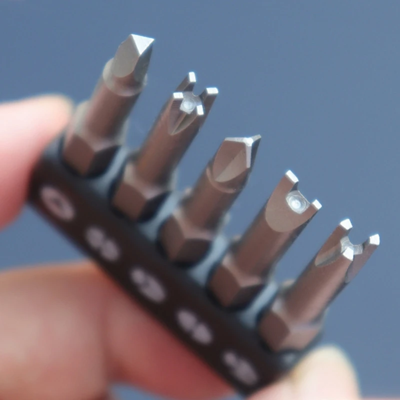 5x Special-shaped Screwdriver Set Inner Three-points U-shaped Y Shape Socket Screwdriver Bit Tool