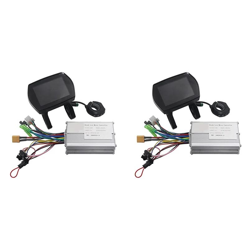 

Электрический скутер ABVL-2X, 48 В, 21 А, умный бесщеточный контроллер + ЖК-дисплей, 5-контактная приборная панель для электрического скутера KUGOO G2 PRO