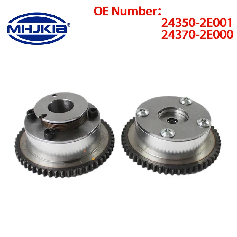 24350-2E001 24370-2E000 Exhaust Intake CVVT Timing Camshaft Gear For hyundai Elantra for kia Soul forte 243502E001 243702E000