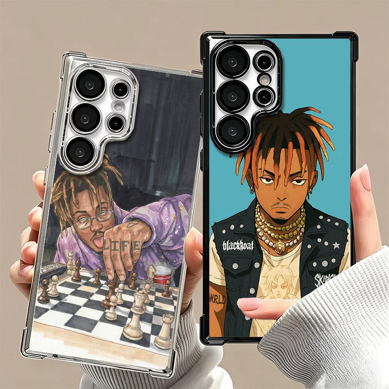 999 J-Juice W-WRLD Soft Phone Case For Samsung Galaxy S26 Ultra S25 Edge S24 FE S23 Plus S22 S21 + S20 Plating Anti-Fall Fundas
