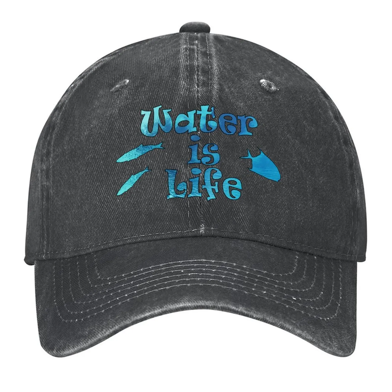 

Бейсбольная кепка Water Is Life, мужская шляпа большого размера, походная шляпа в стиле хип-хоп, роскошная кепка, женские шапки, мужские