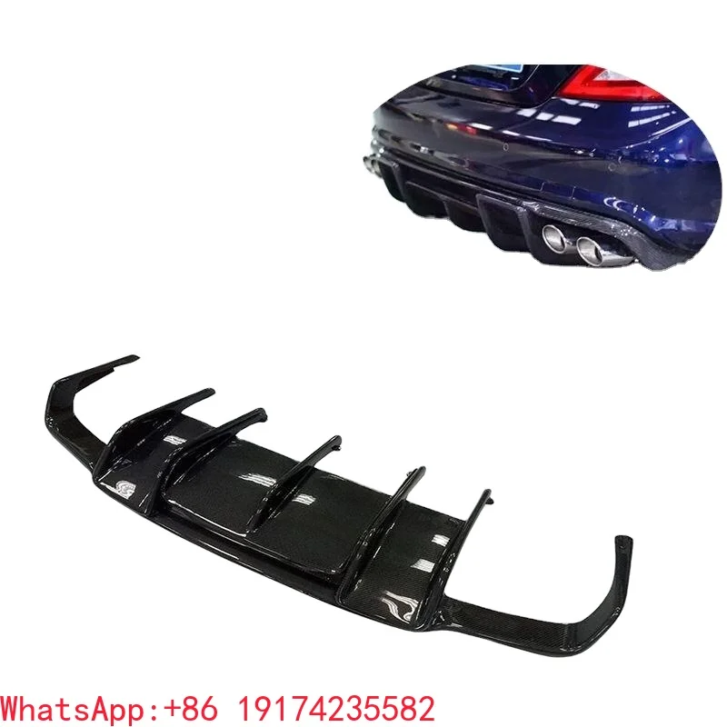 

Carbon Rear Diffuser for for M-er-ce-d-es B-en-z CLS Class W218 R Style Rear Bumper Lip Without LED Light