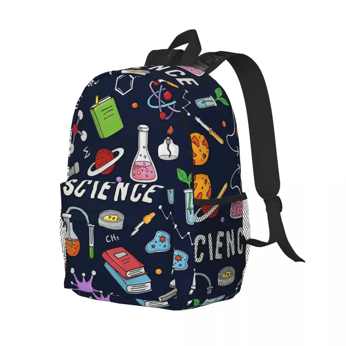 Mochilas de ciencia increíbles para adolescentes, mochila escolar de dibujos animados para estudiantes, mochila de viaje, bolso de hombro de gran capacidad