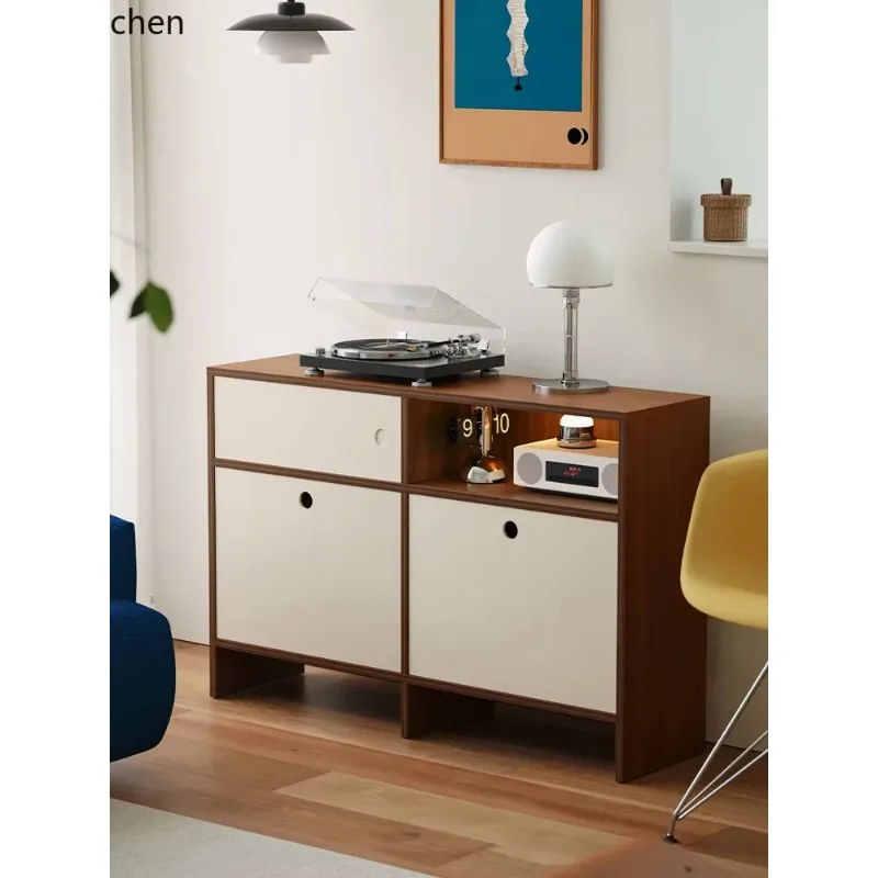 GZ-1 medieval floor-to-ceiling dining side cabinet retro simple storage side cabinet tea cabinet