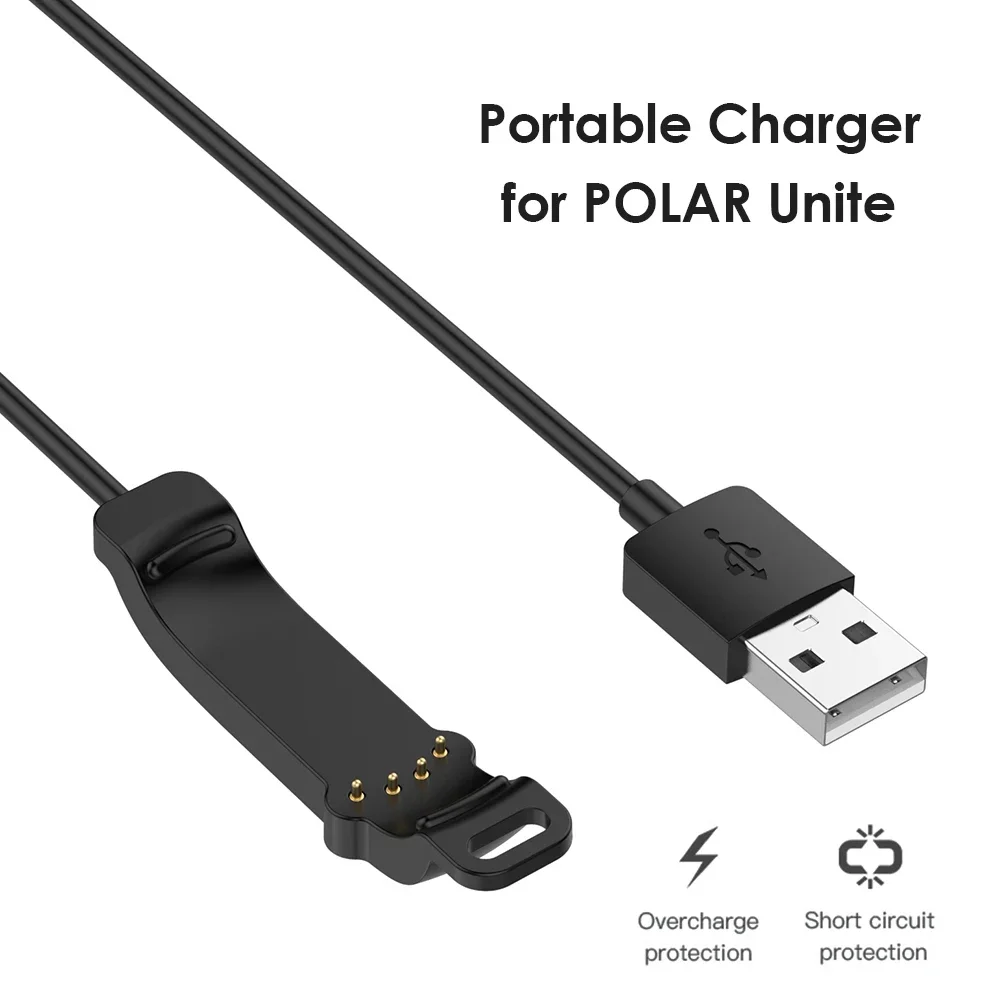 

1m USB Power Charger for POLAR Unite Smart Watch Charging Cable Wristbands Charger Line Smartwatch Accessories