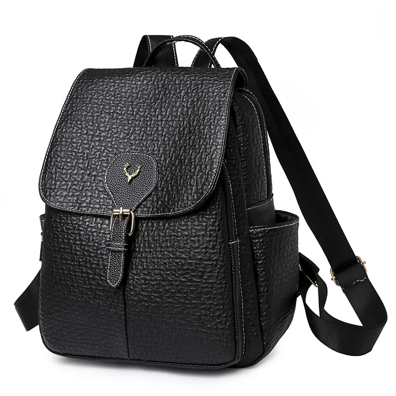 PU Leather Women Backpack Large capacity Casual High Quality School Bag for Girls Designer Female Shoulder Bags Travel Backpacks