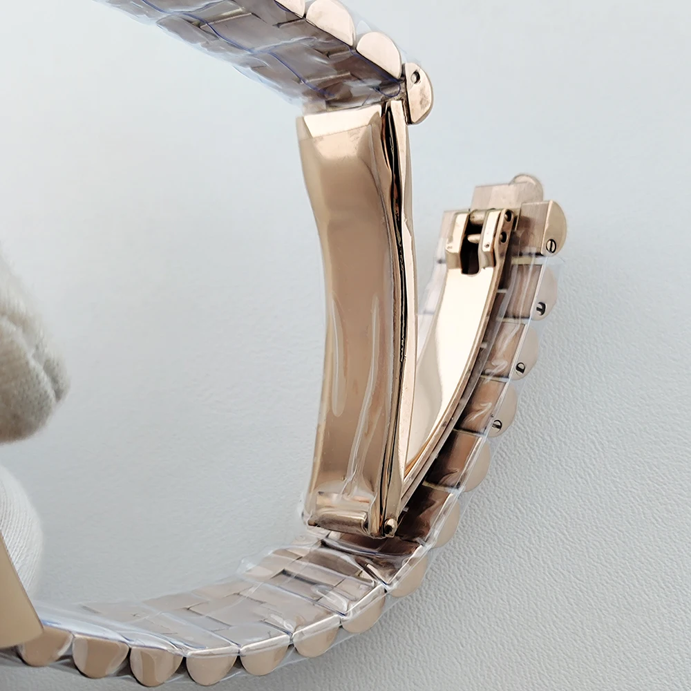 Reloj personalizado Miyota 8285, sin logotipo, reloj romano para hombre, movimiento automático, reloj mecánico, caja de cristal de zafiro, reloj para hombre